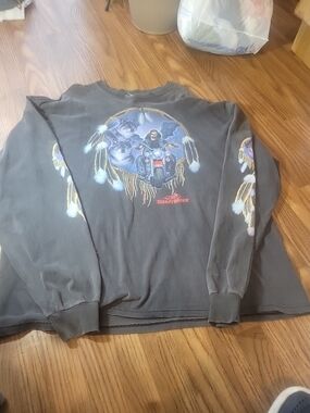 Harley-Davidson Black Long Sleeve Motorcycle Dreamcatcher Graphic Tee